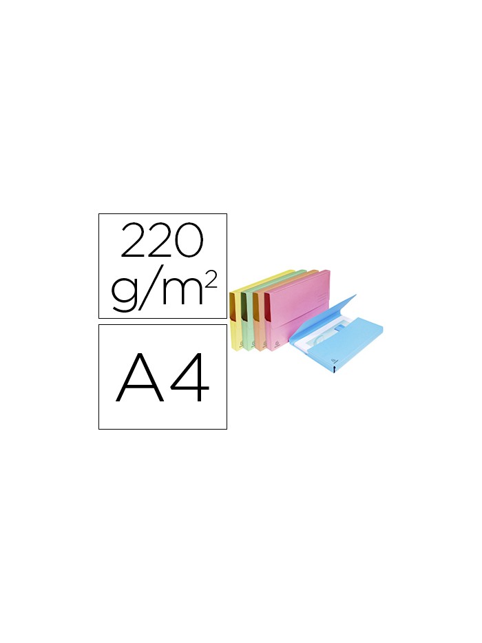 Subcarpeta cartulina lustrada con bolsa exacompta din a4 colores surtidos 210 gr Subcarpeta cartulina lustrada con bolsa exacompta din a4 colores surtidos 210 gr