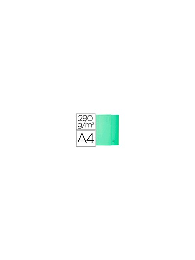 Subcarpeta cartulina con bolsa exacompta din a4 verde 290 gr