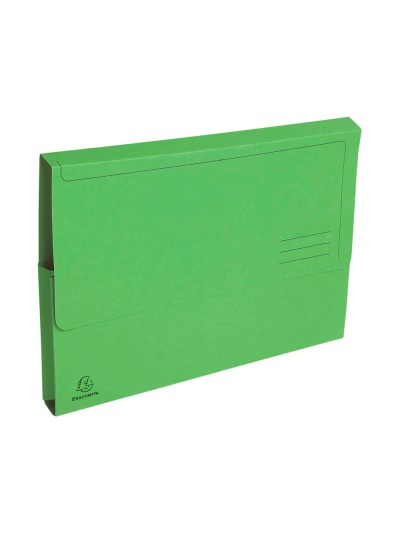 Subcarpeta cartulina con bolsa exacompta din a4 verde 290 gr