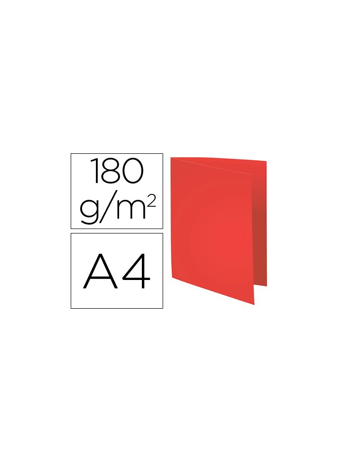 Subcarpeta cartulina reciclada exacompta din a4 rojo 180 g/m2 Subcarpeta cartulina reciclada exacompta din a4 rojo 180 g/m2