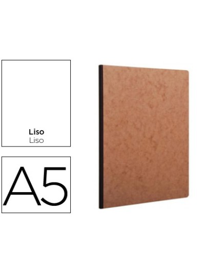 Libreta age-bag tapa cartulina lomo cosido liso 96 hojas color havana 148x210 mm