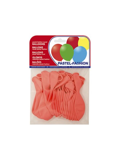 Globo 100% latex biodegradable pastel rosa bolsa de 20 unidades