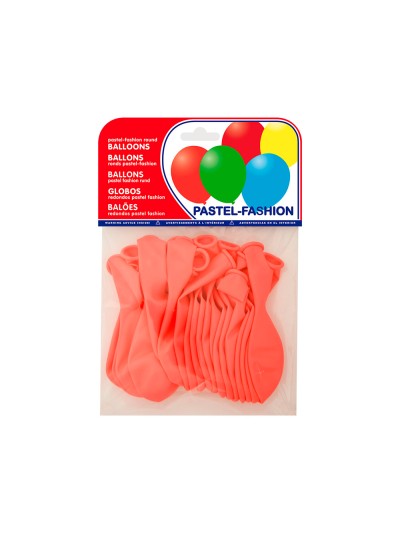 Globo 100% latex biodegradable pastel rosa bolsa de 20 unidades