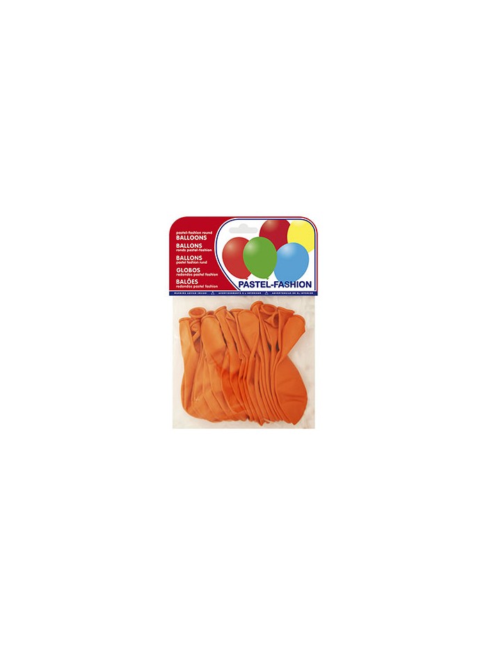 Globo 100% latex biodegradable pastel naranja bolsa de 20 unidades Globo 100% latex biodegradable pastel naranja bolsa de 20 unidades
