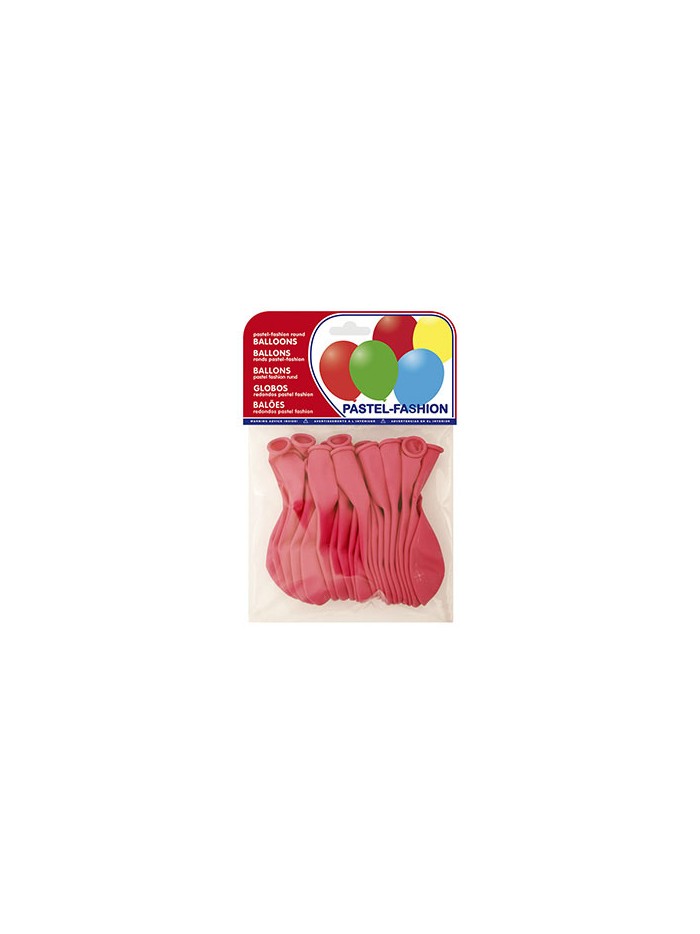 Globo 100% latex biodegradable pastel fucsia bolsa de 20 unidades Globo 100% latex biodegradable pastel fucsia bolsa de 20 unidades