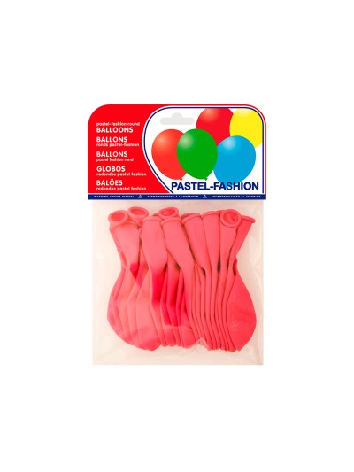 Globo 100% latex biodegradable pastel fucsia bolsa de 20 unidades