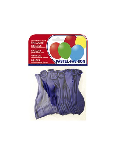 Globo 100% latex biodegradable azul marino bolsa de 20 unidades