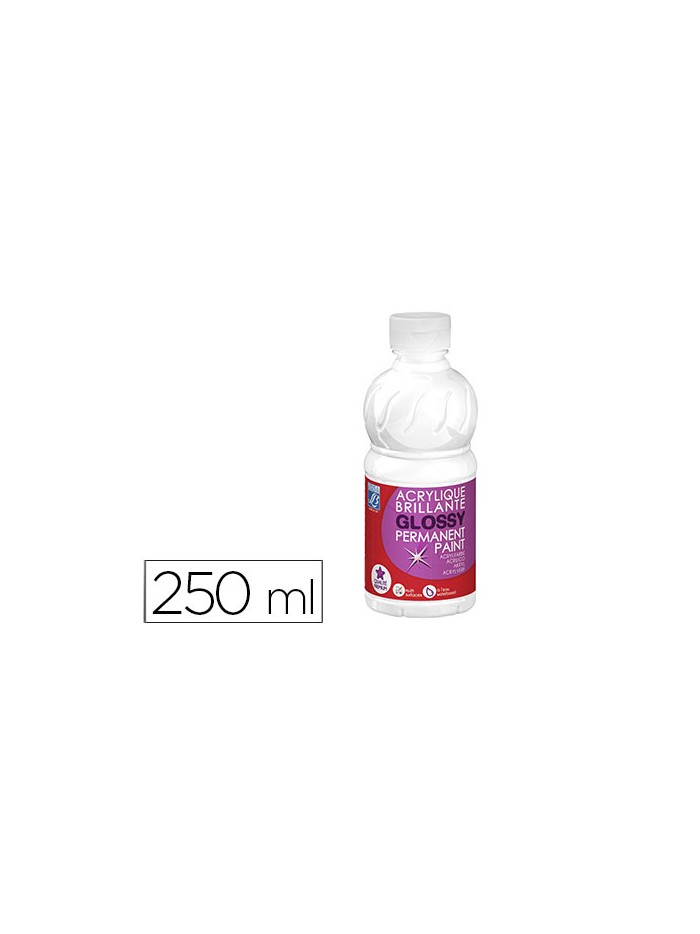 Pintura acrilica l&b brillo blanco bote de 250 ml Pintura acrilica l&b brillo blanco bote de 250 ml