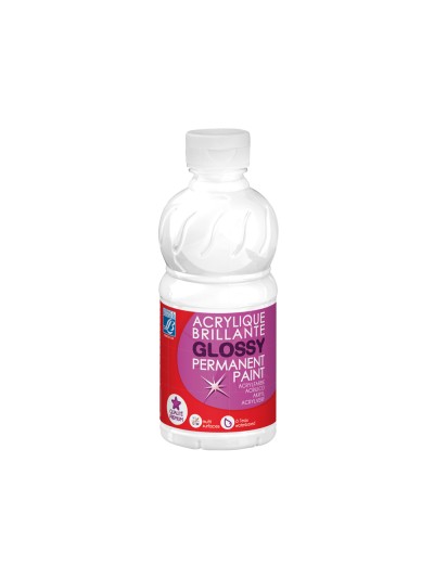 Pintura acrilica l&b brillo blanco bote de 250 ml