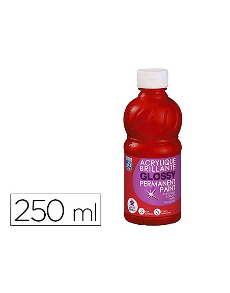 Pintura acrilica l&b brillo rojo primario bote de 250 ml