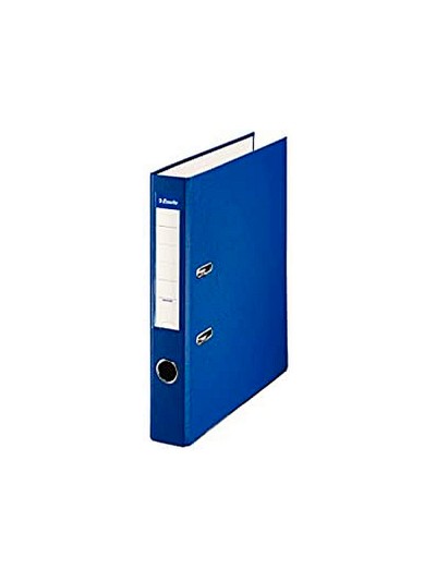 Archivador de palanca esselte carton forrado pvc folio lomo de 50 mm con rado azul