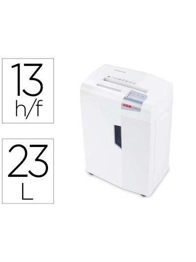Destructora de documentos hsm shredstar x13 capacidad de corte 13 h en particulas destruyegrapas clips cd y tarjetas