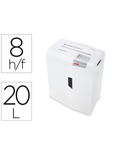 Destructora de documentos hsm shredstar x10 capacidad de corte 10h en particulas destruye grapas clips cd y tarjetas