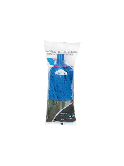 Fregona microfibra tiras azul