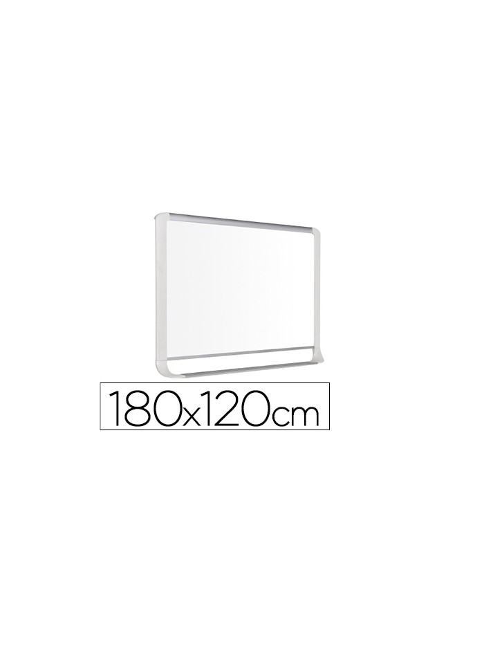 Pizarra blanca bi-office lacada con bandeja integrada 180x120 cm Pizarra blanca bi-office lacada con bandeja integrada 180x120 cm