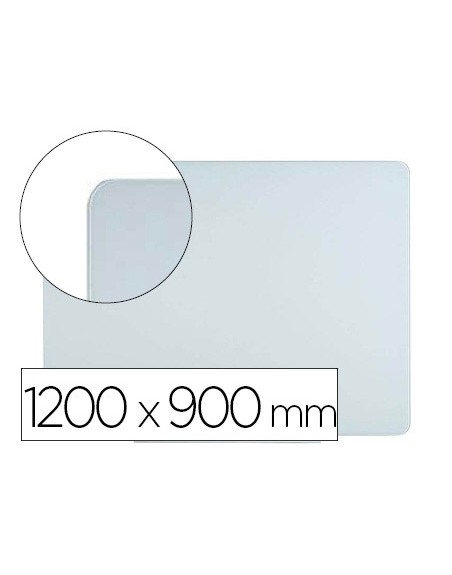 Pizarra blanca bi-office cristal magnetica 1200x900 mm