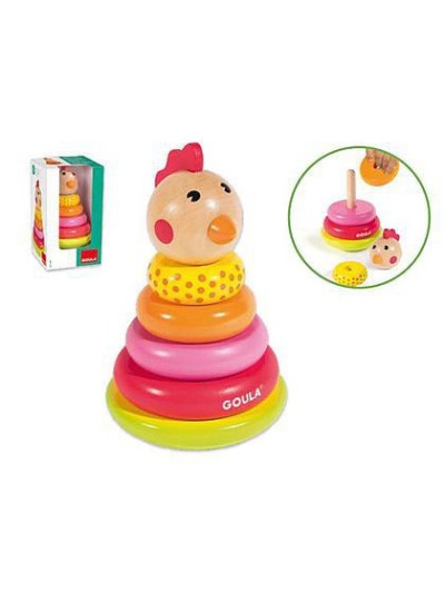 Juego goula didactico apilable gallina