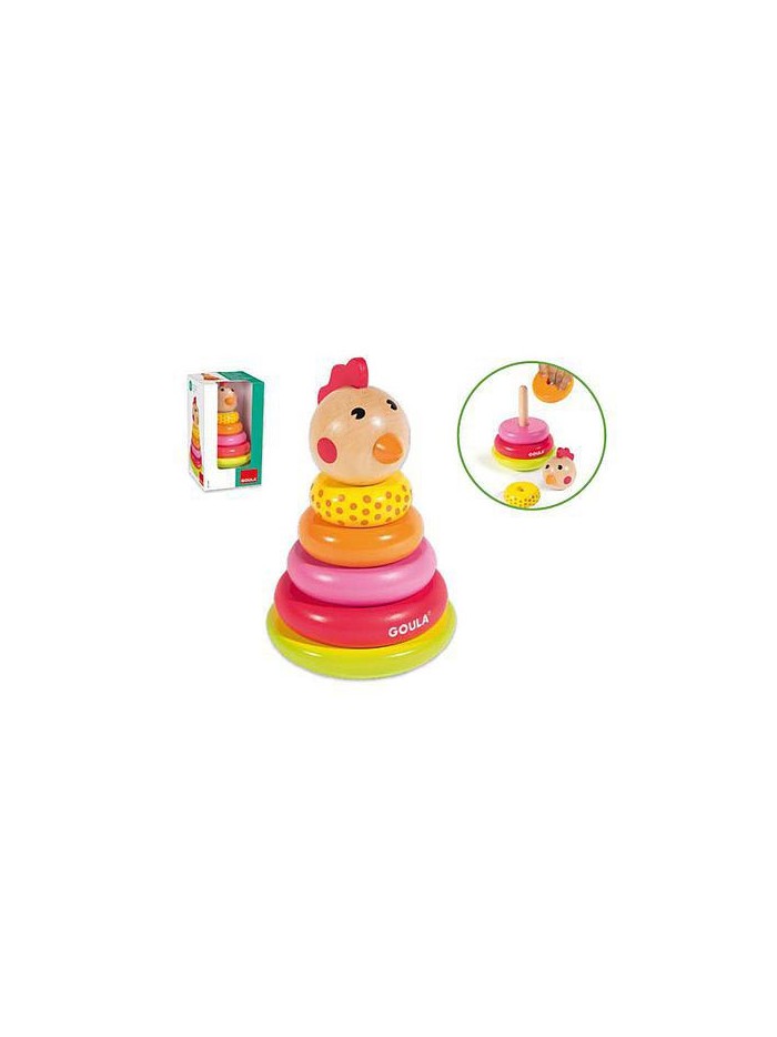 Juego goula didactico apilable gallina Juego goula didactico apilable gallina