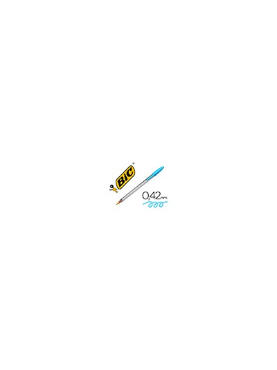 Boligrafo bic cristal fun turquesa punta 1,6 mm