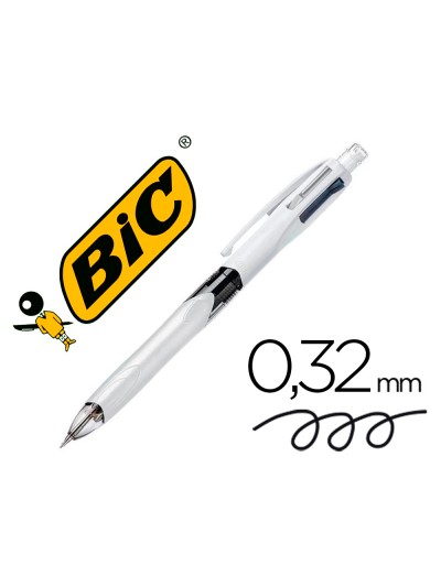 Boligrafo bic multifuncion azul/negro/rojo/portaminas 0,7 mm