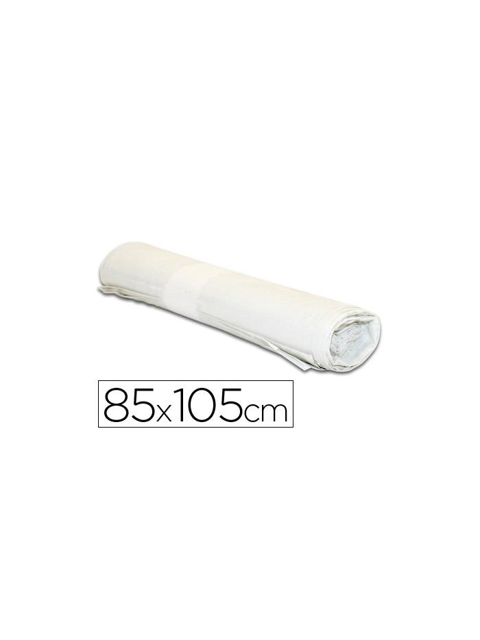 Bolsa basura industrial blanca 85x105cm galga 110 rollo de 10 unidades Bolsa basura industrial blanca 85x105cm galga 110 rollo de 10 unidades