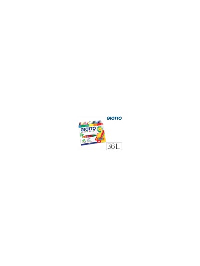 Rotulador giotto turbo color caja de 36 colores