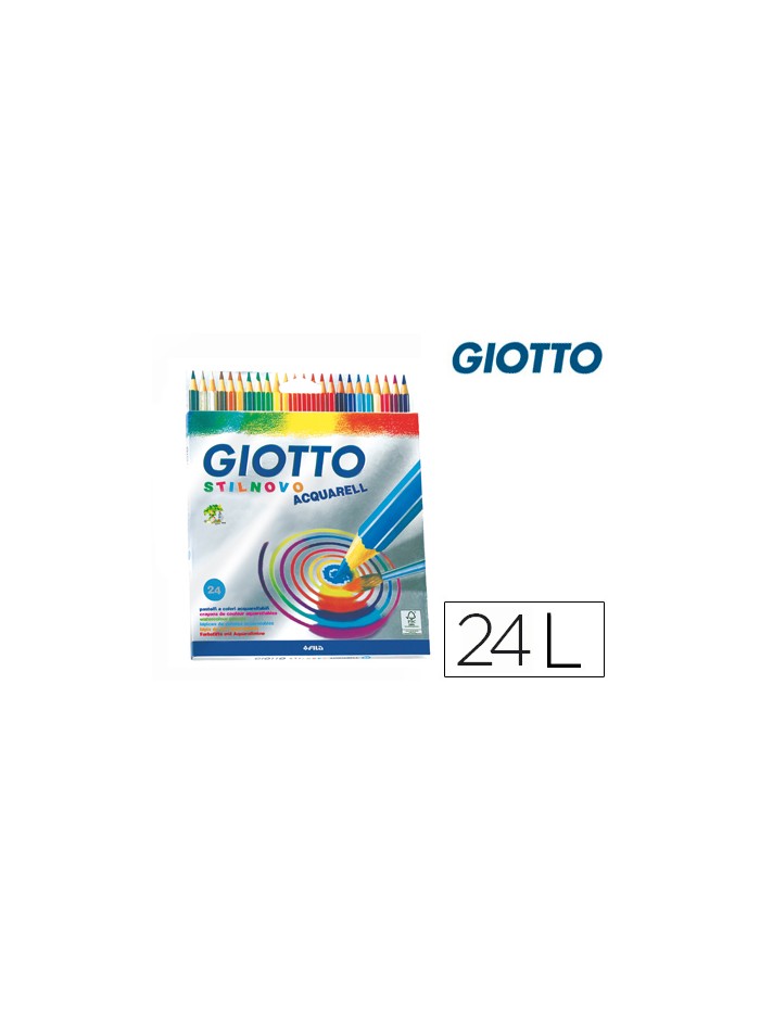 Lapices de colores giotto stilnovo acuarelables caja de 24 colores surtidos Lapices de colores giotto stilnovo acuarelables caja de 24 colores surtidos