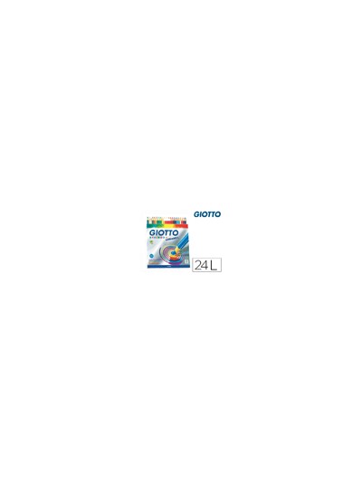 Lapices de colores giotto stilnovo acuarelables caja de 24 colores surtidos