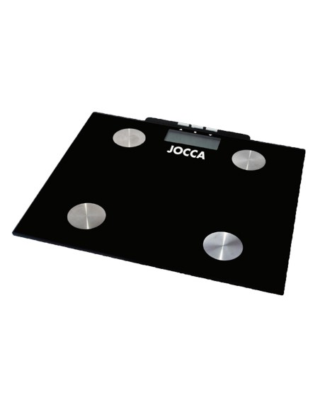Bascula de baño jocca hasta 150kg mide el porcentaje de grasa corporal con memoria