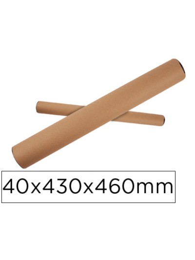 Tubo de carton apli portadocumentos tapa plastico 40x430x460 mm