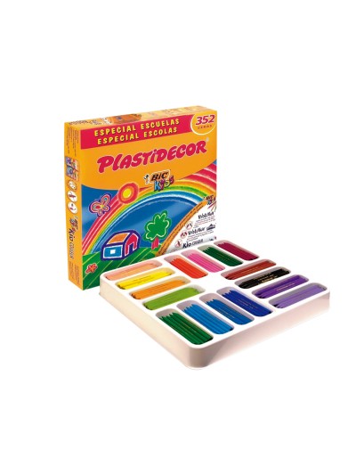 Lapices cera plastidecor school pack de 352 unidades colores surtidos 16 x color