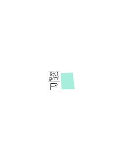 Subcarpeta cartulina gio folio verde pastel 180 g/m2