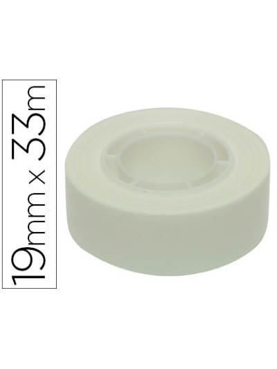 Cinta adhesiva apli 33 mt x 19 mm color blanco