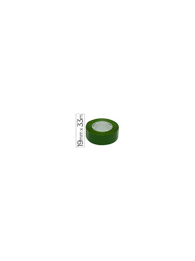 Cinta adhesiva apli 33 mt x 19 mm color verde