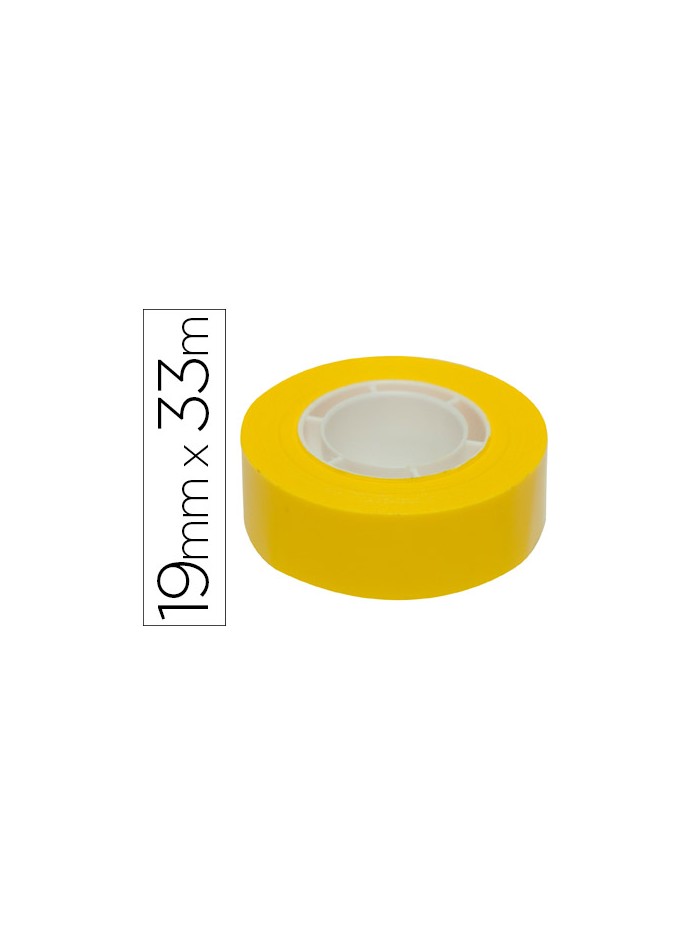 Cinta adhesiva apli 33 mt x 19 mm color amarillo Cinta adhesiva apli 33 mt x 19 mm color amarillo