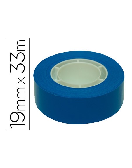 Cinta adhesiva apli 33 mt x 19 mm color azul