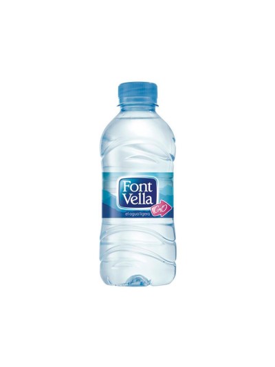 Agua mineral natural font vella botella sant hilari 330 ml
