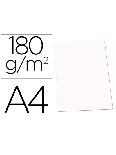 Subcarpeta cartulina gio din a4 blanca 180 g/m2