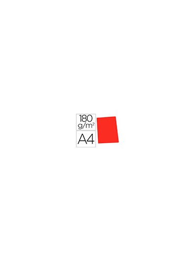 Subcarpeta cartulina gio din a4 rojo pastel 180 g/m2