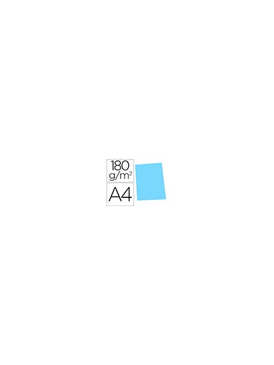 Subcarpeta cartulina gio din a4 celeste pastel 180 g/m2