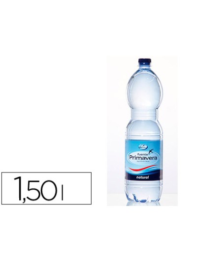 Agua mineral natural fuente primavera botella de 1,5 l