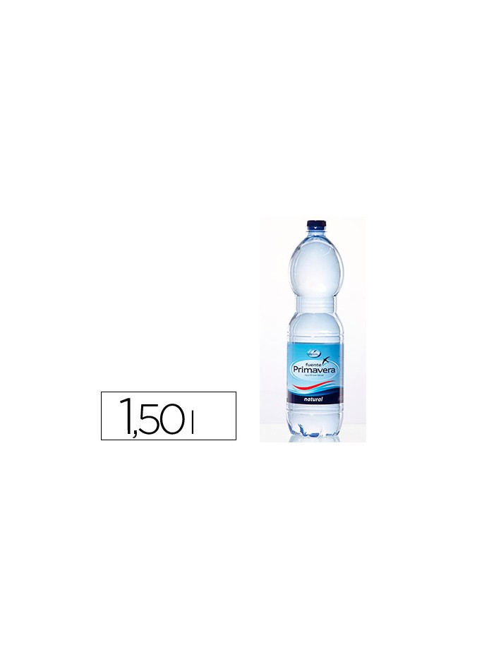 Agua mineral natural fuente primavera botella de 1,5 l Agua mineral natural fuente primavera botella de 1,5 l