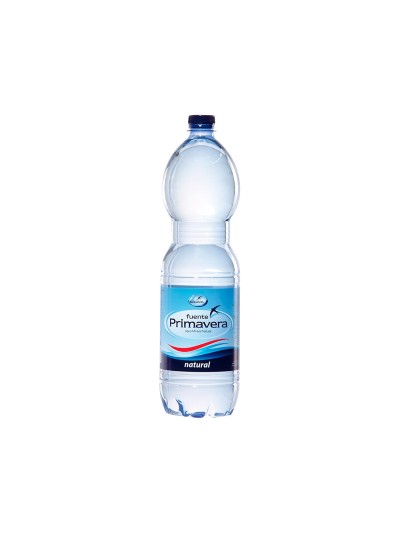 Agua mineral natural fuente primavera botella de 1,5 l
