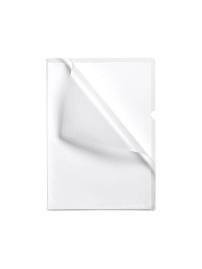 Carpeta esselte dossier uñero plastico folio transparente 110 micras