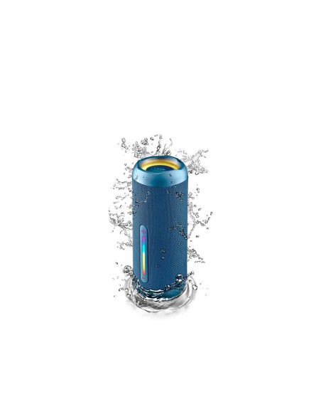 Altavoz ngs roller furia 2 portatil 60w bluetooth luces rgb e impermeabilidad ipx7 color azul