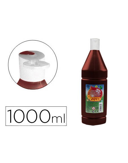 Tempera liquida jovi escolar 1000 ml marron