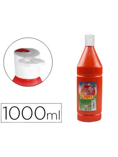 Tempera liquida jovi escolar 1000 ml bermellon