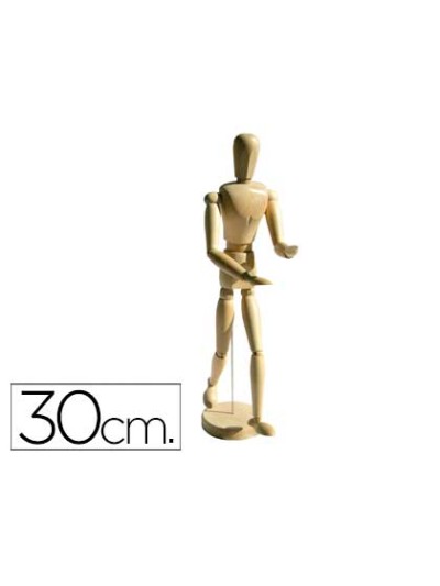 Maniqui de pintura artist madera masculino 30 cm