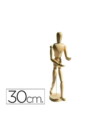 Maniqui de pintura artist madera masculino 30 cm