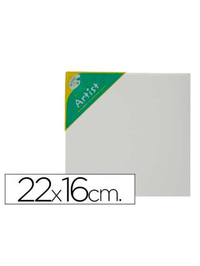 Bastidor artist 1f lienzo grapado trasero algodon 100% 22x16 cm
